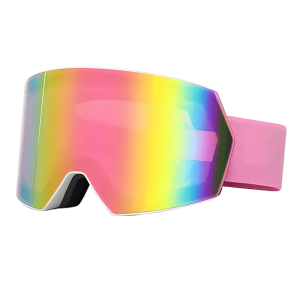 anti fog ski goggles with myopia glasses slot and wide panoramic view