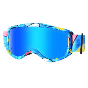 anti glare ski goggles with crystal optics and dual direction ventilation for kids