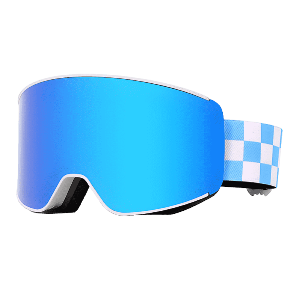 premium ski goggles with 99% anti uv coating and glare resistant lenses
