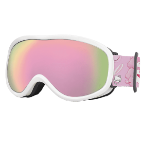 kids advanced ski goggles with myopia glasses compatibility and glare reduction