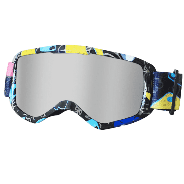 children ultra clear ski goggles with glare resistance, uv blocking, and wide view optics