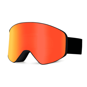 professional ski goggles with impact resistant multi layer lenses and uv defense