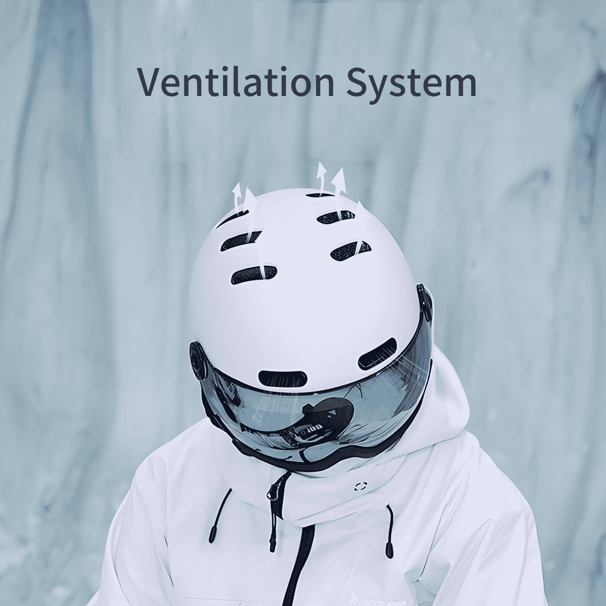 ski sports helmet with uv protection goggle for ultimate protection